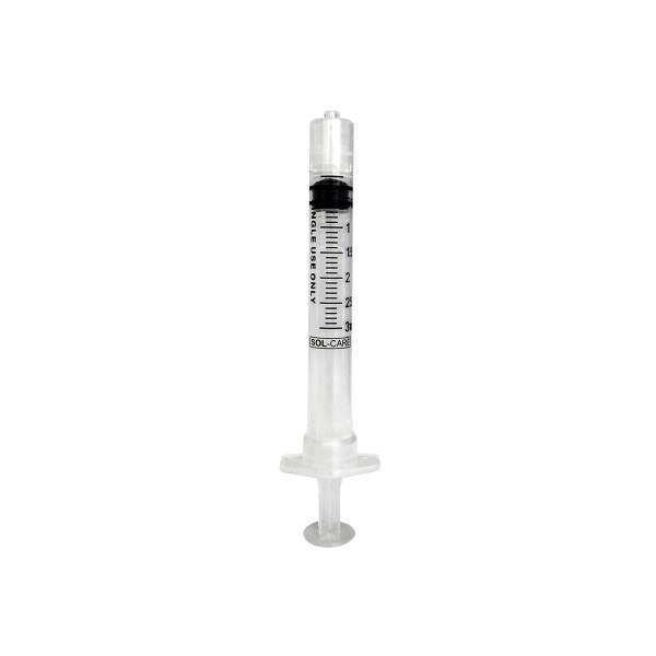 SOL-CARE 3mL Luer Lock SS